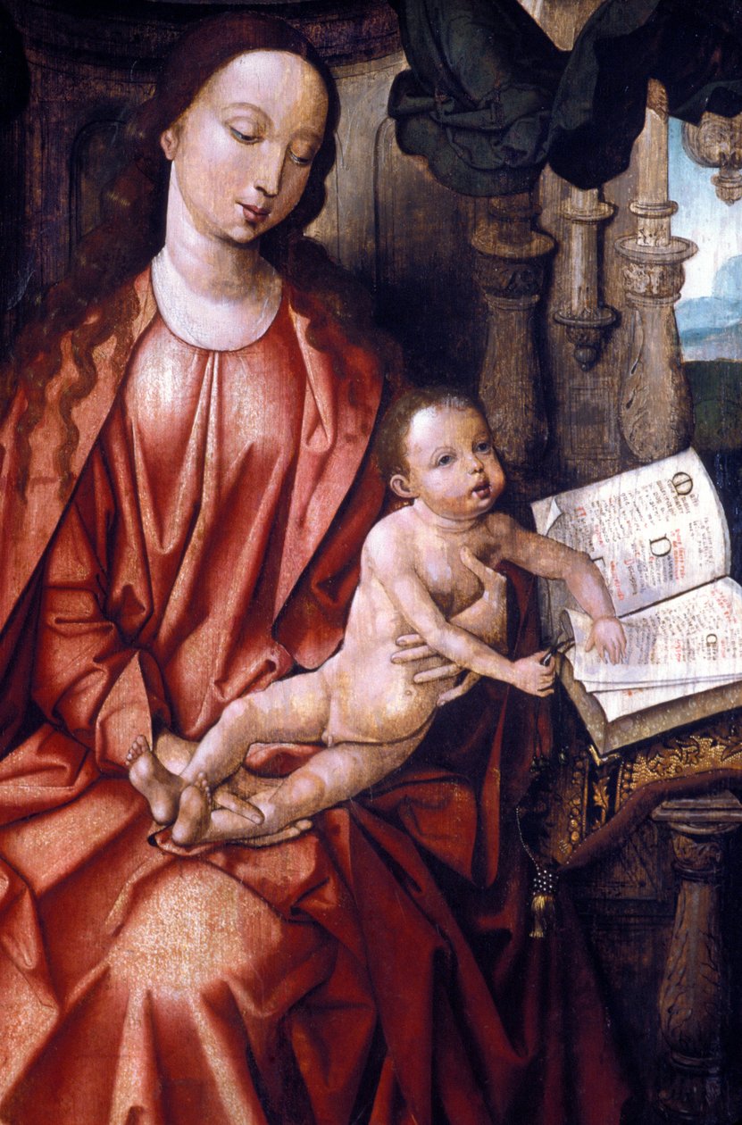 Loire Atlantique N* 132 - Nantes - Musee Dobree - "De Maagd en het Kind" - Schilderij uit Vlaanderen - 15e eeuw door Unknown