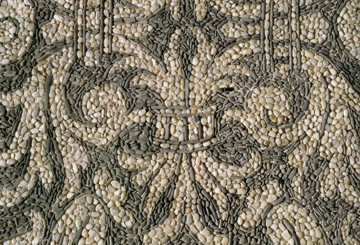 Mozaïek en wanddecoraties, Nymphaeum, Villa Litta Visconti Borromeo Arese, Lainate, Lombardije, Italië door Unknown