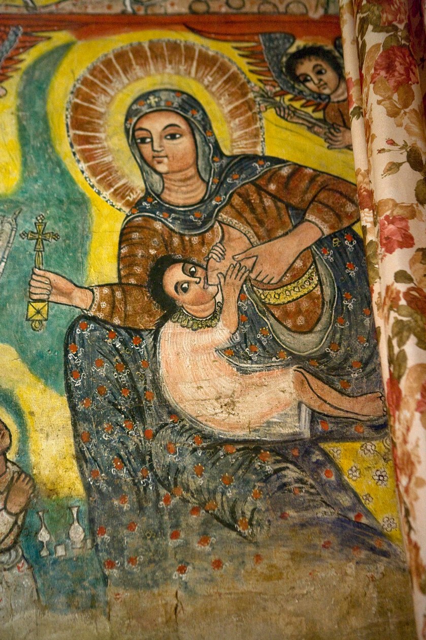 Narga Selassie Christelijke Kerk, Eiland Dek, Lake Tana, Gondar Regio, Ethiopië, Afrika door Unknown