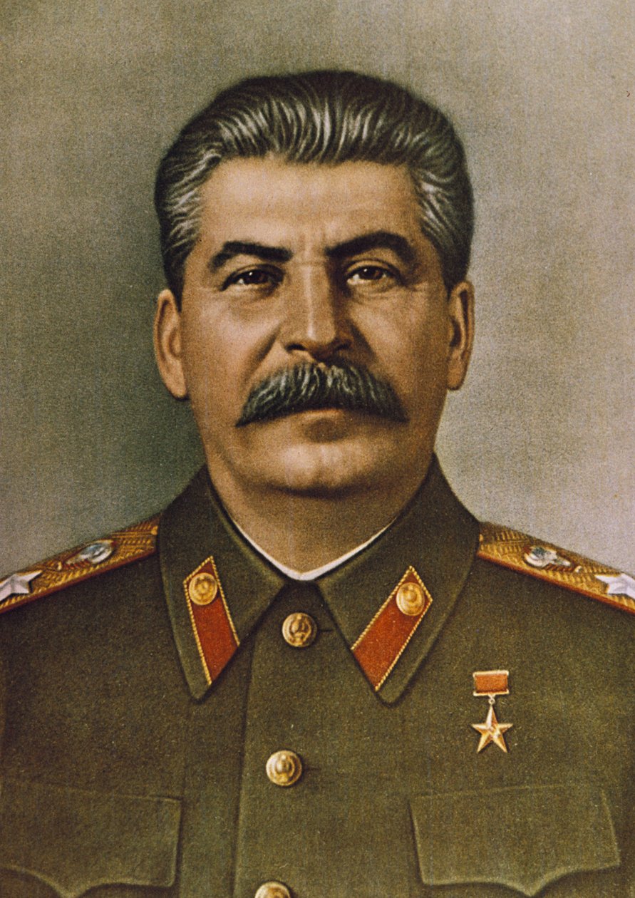 Portret van Joseph Stalin door Unknown