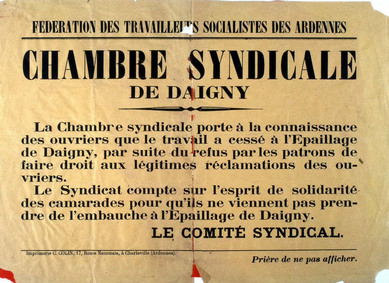 Socialistisch pamflet door Unknown