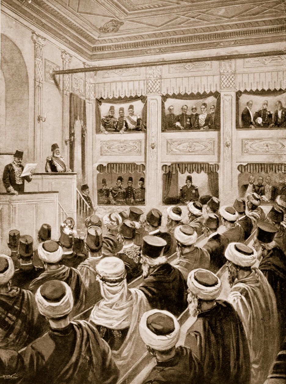 De Opening van het Turkse Parlement door Unknown