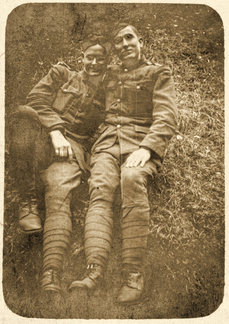 Eerste Wereldoorlog Amerikaanse soldaten ca. 1914 door Unknown