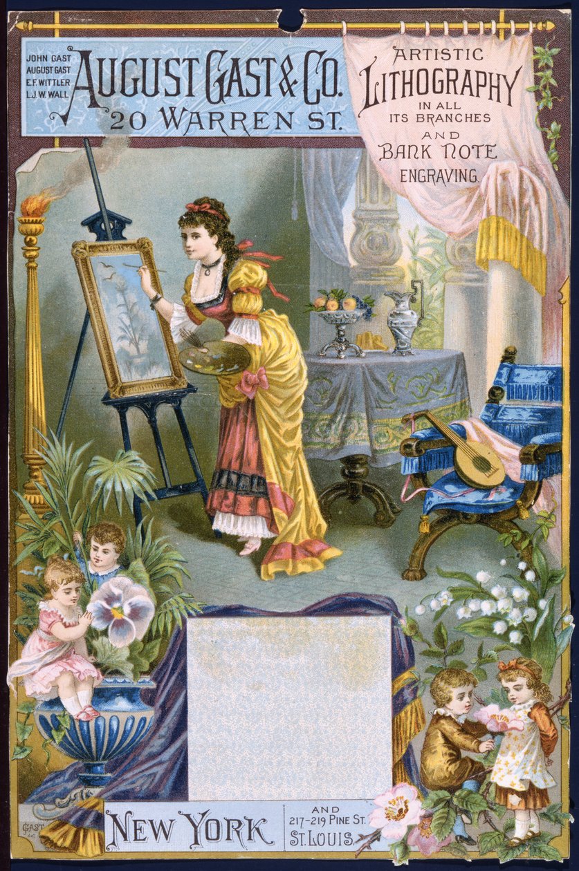 August Gast & Co., Artistieke Lithografie en Bankbiljet Gravure door American School