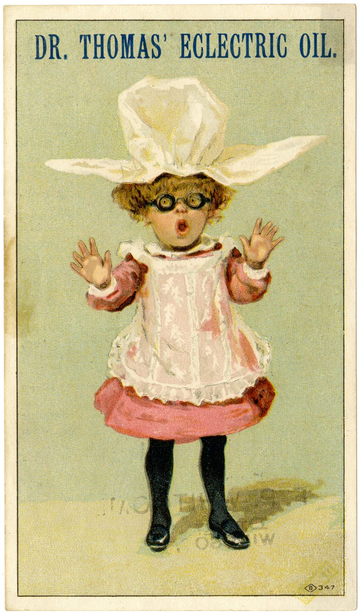 Dr. Thomas Eclectric Oil [handelskaart], c.1880-1910 door American School