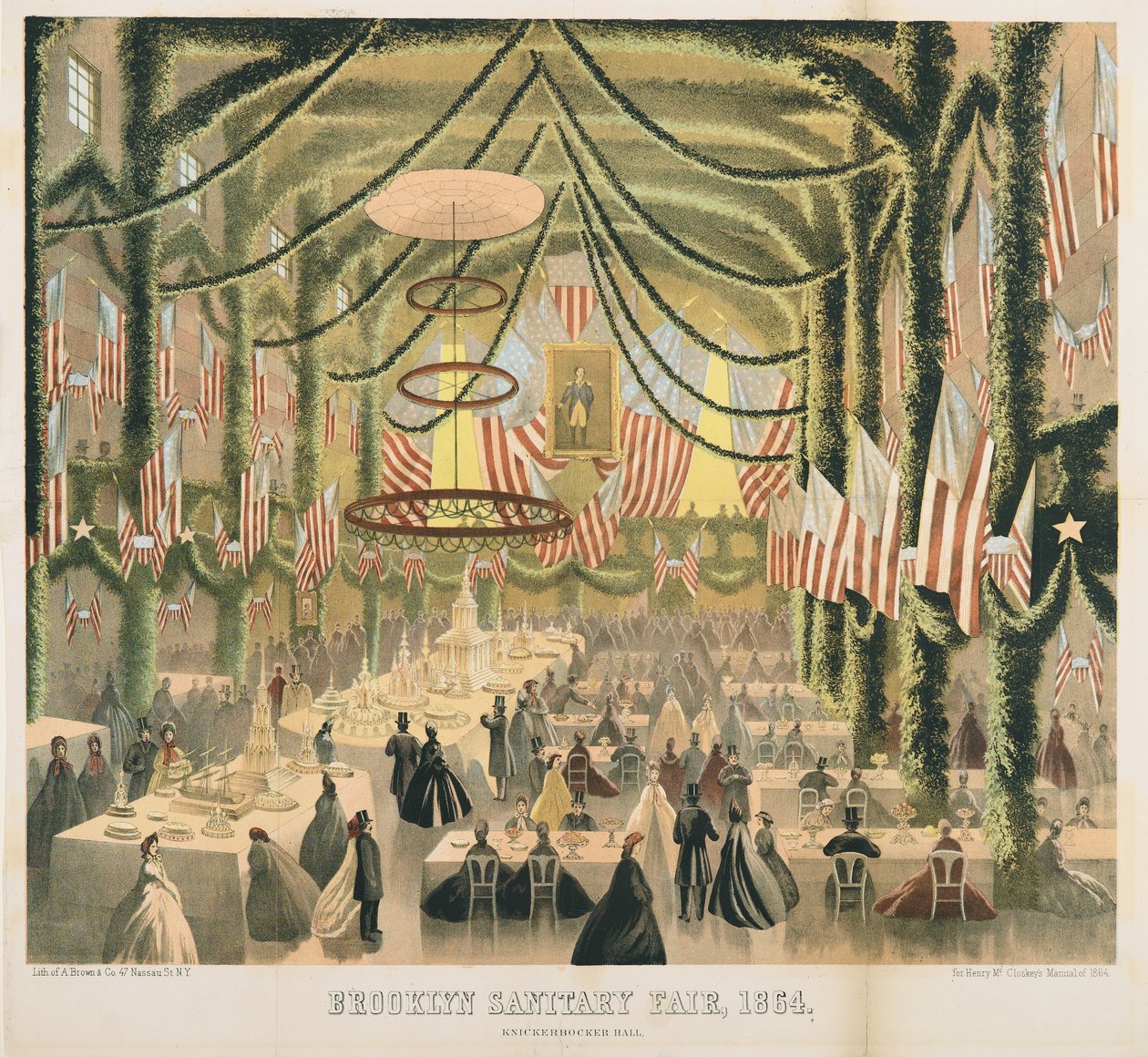 Knickerbocker Hall, Brooklyn Sanitary Fair, 1864 door American School