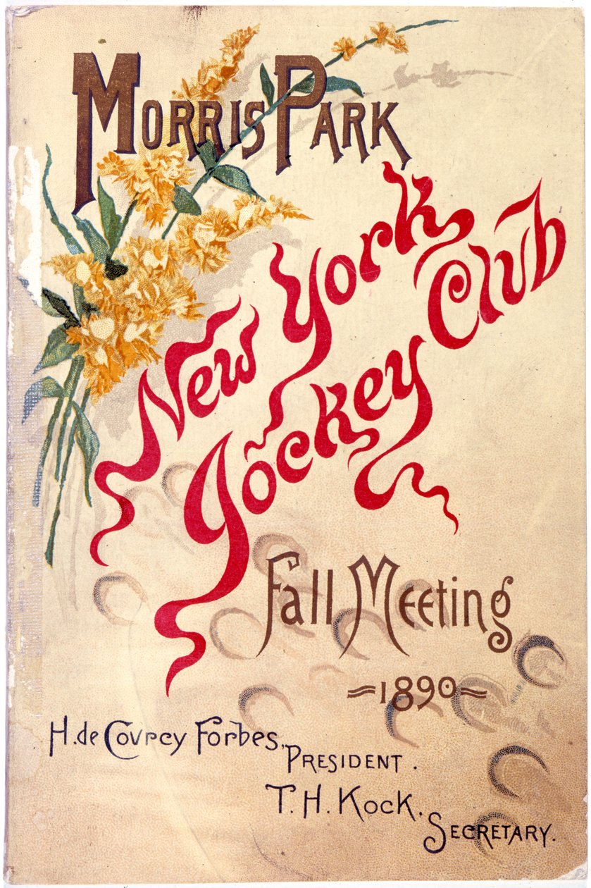 Morris Park, New York Jockey Club, Herfstbijeenkomst, 1890 door American School