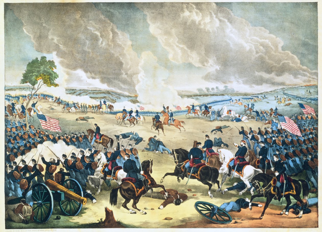De slag bij Gettysburg door American School