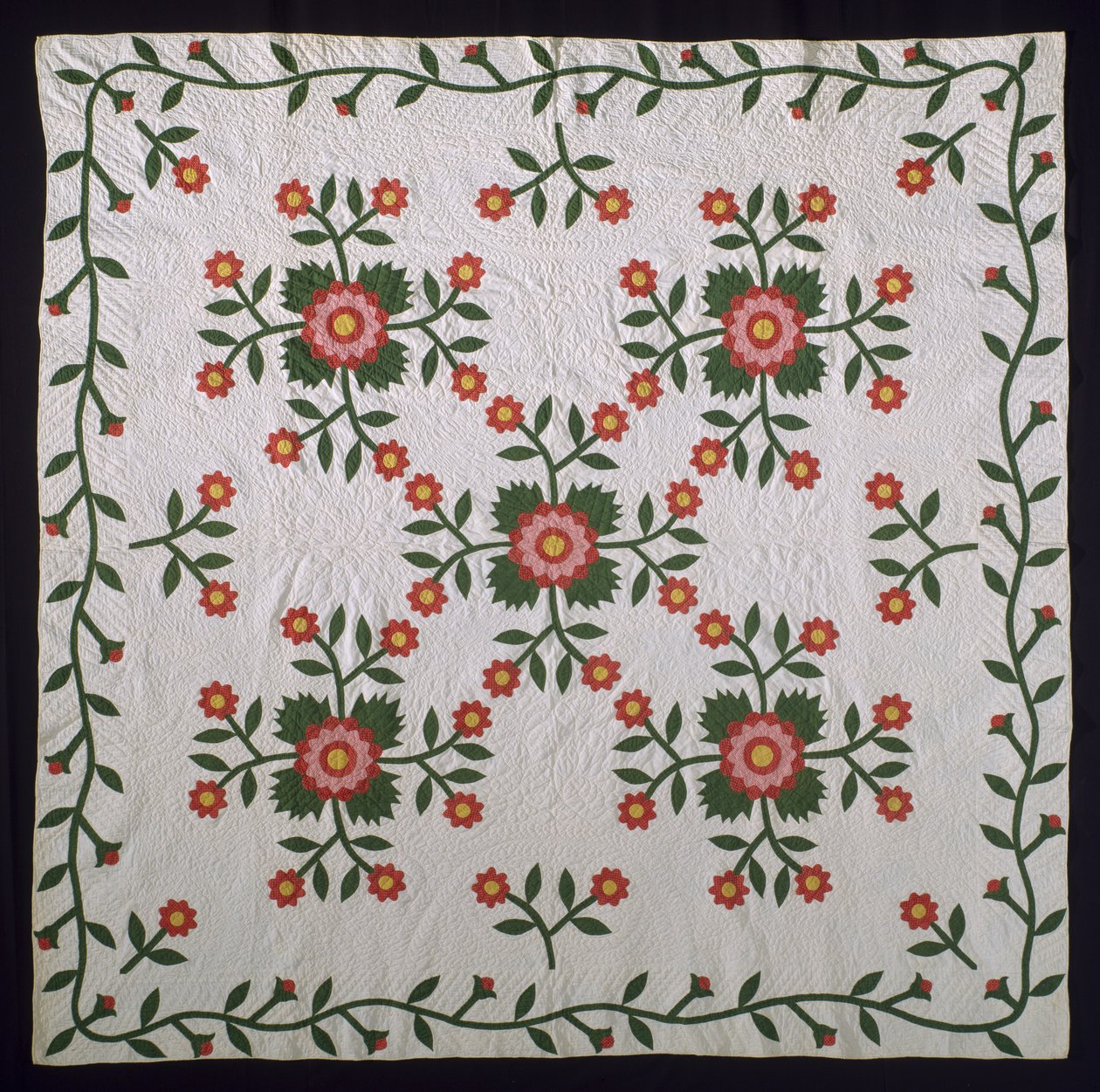 Whig Rose oppervlakte applicatie quilt door American School