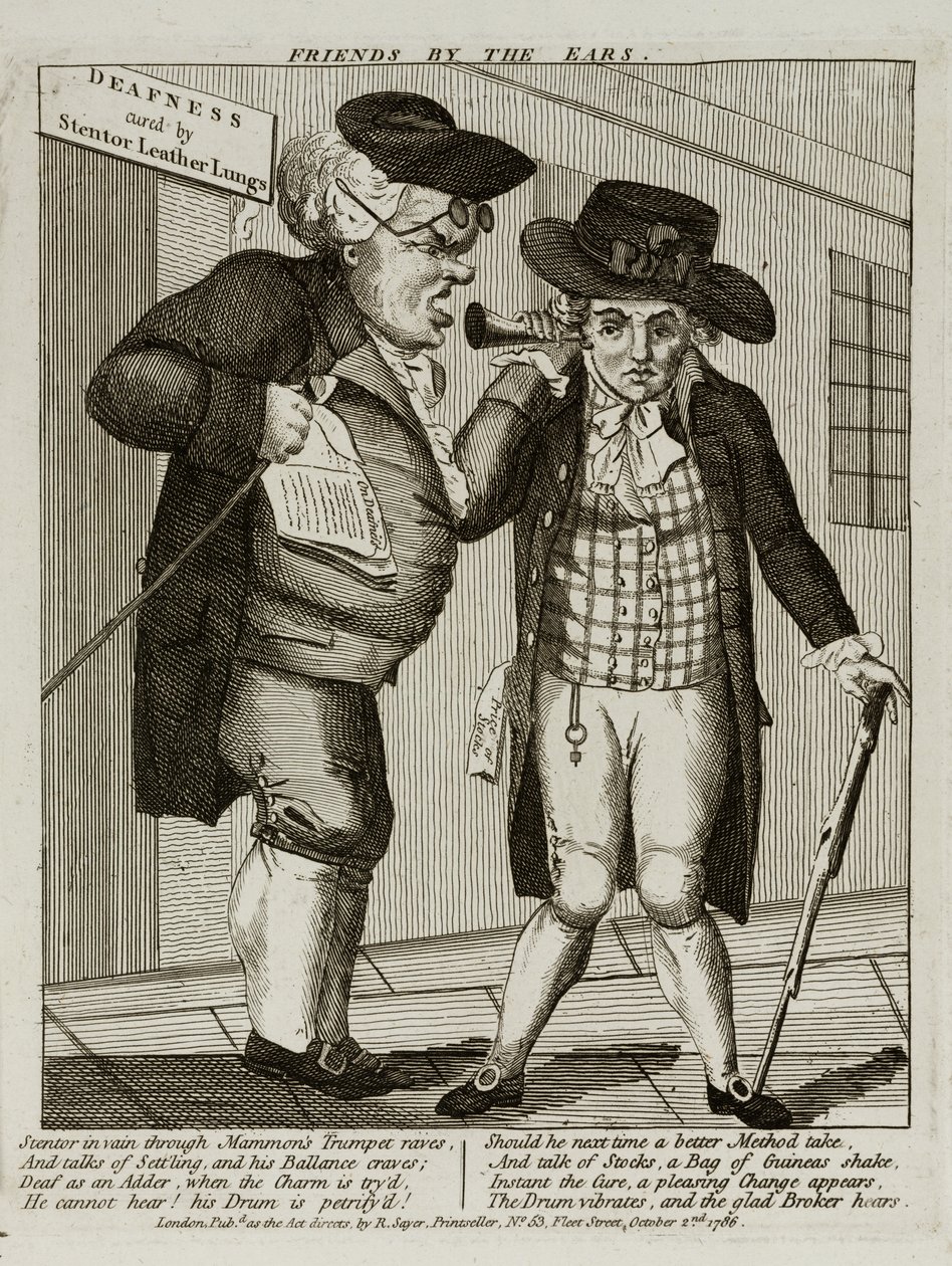 Vrienden bij de Oren, 1786 door English School