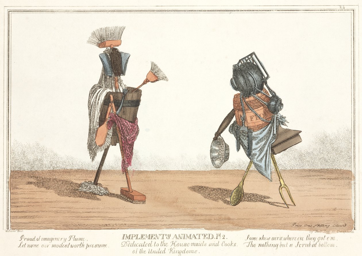 Geanimeerde Gereedschappen, 1811 door English School