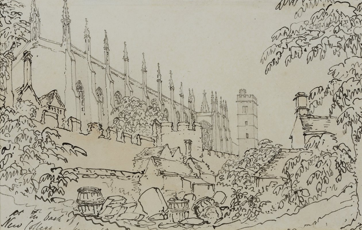 New College, c.1790 door English School