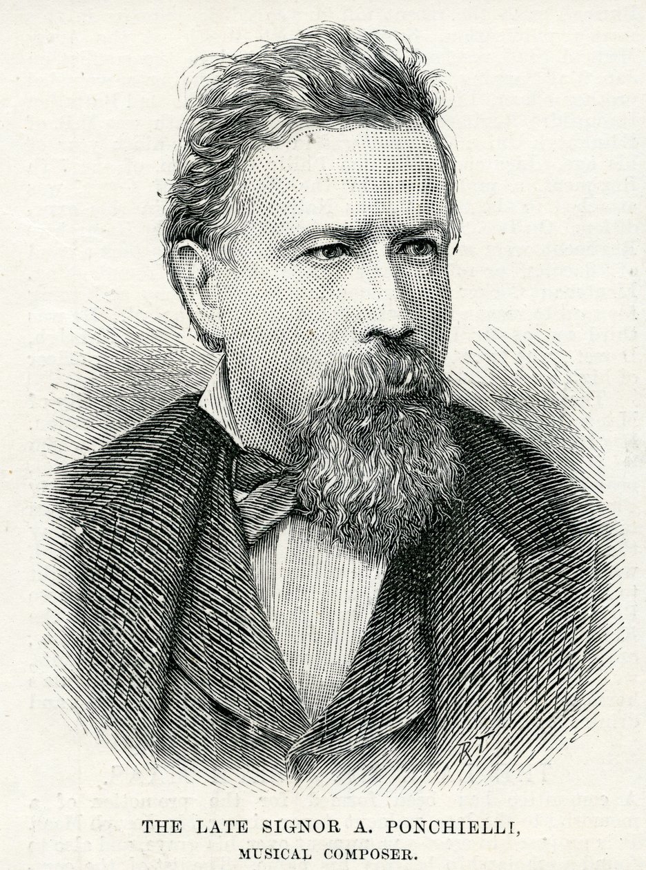 Portret van Amilcare Ponchielli, 1886 door English School