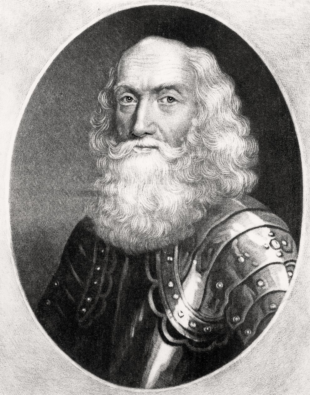 Portret van Generaal Thomas Dalyell (c.1599-1685) gegraveerd door Richard Earlom (1743-1822) en Charles Turner (c.1773-1857) uit Illustere Karakters in de Britse Geschiedenis door English School