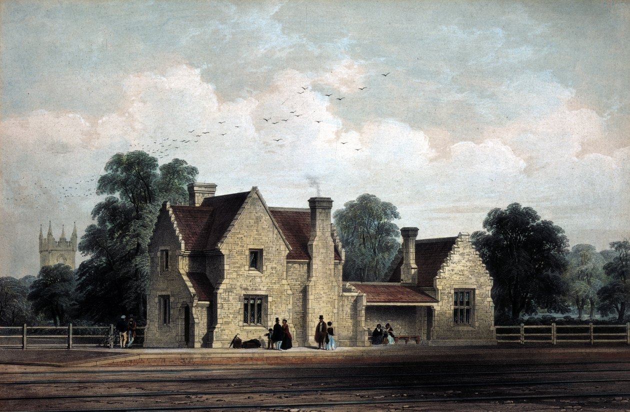 Shoreditch Great Eastern Metropolitan Station, 1864 door English School