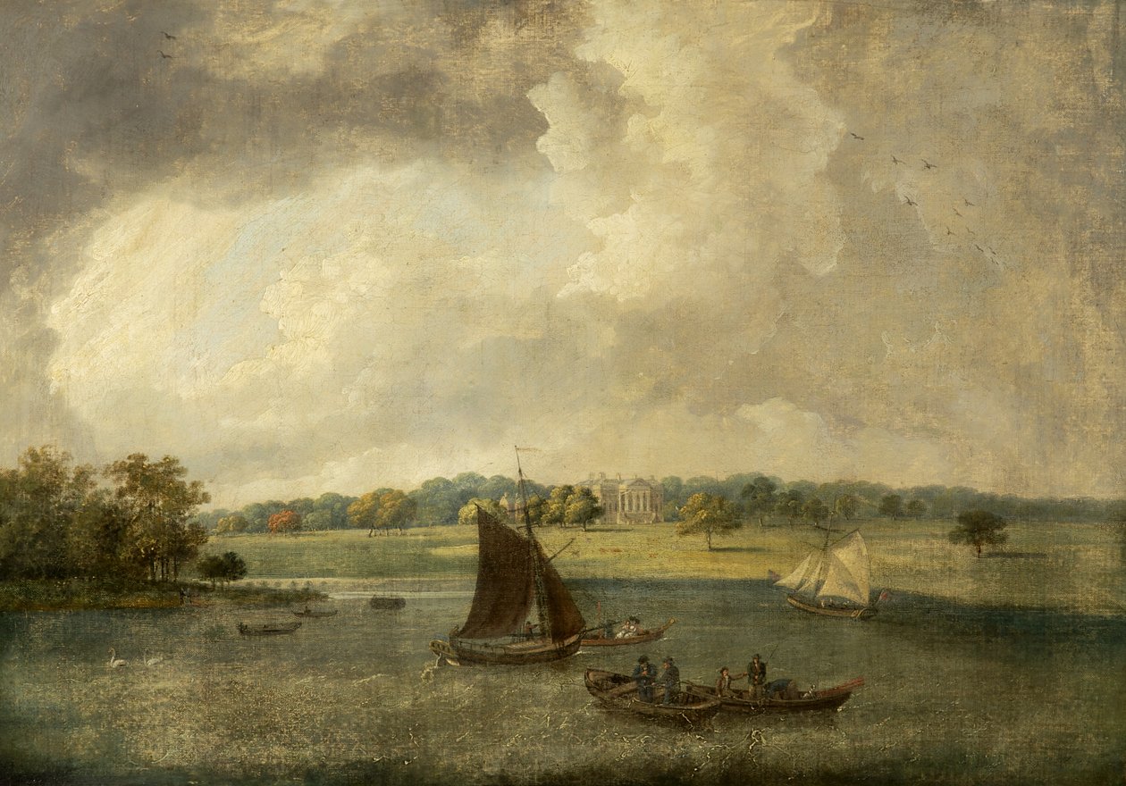 Tabley House van over de Mere, Cheshire, 1800-50 door English School
