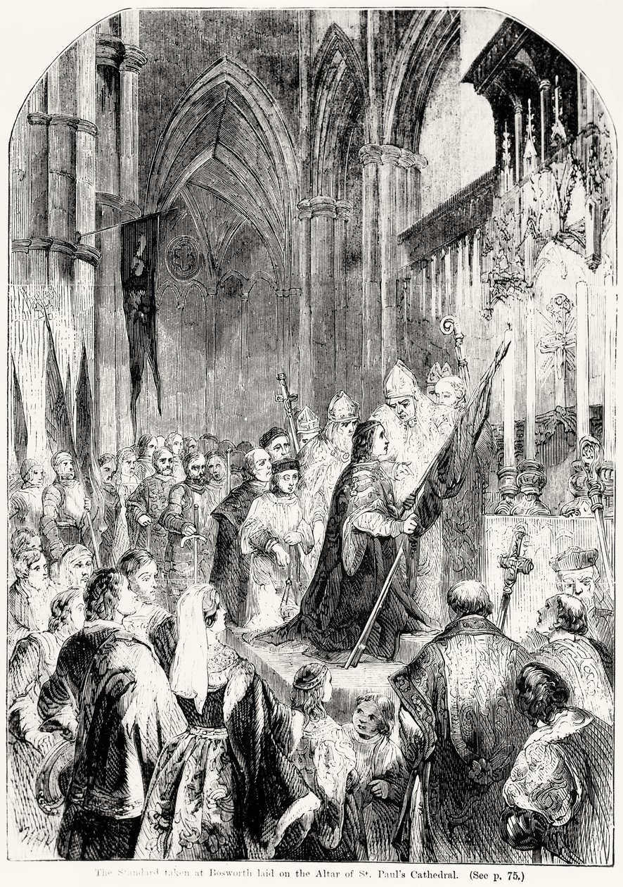 De Standaard genomen bij Bosworth gelegd op het Altaar van St. Paul