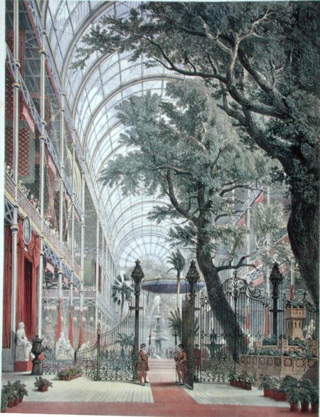 Wachten op de Koningin, uit Dickinsons Omvattende Afbeeldingen van de Grote Tentoonstelling van 1851, gepubliceerd 1854 door English School
