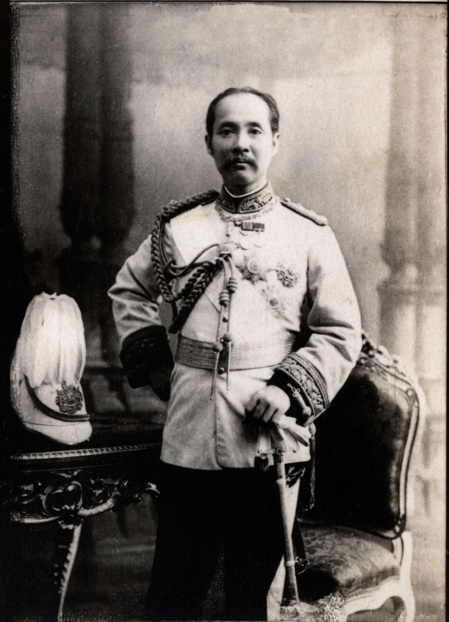 Portret van Chulalongkorn (Rama V) (1853-1910), Koning van Siam (Thailand) door French Photographer