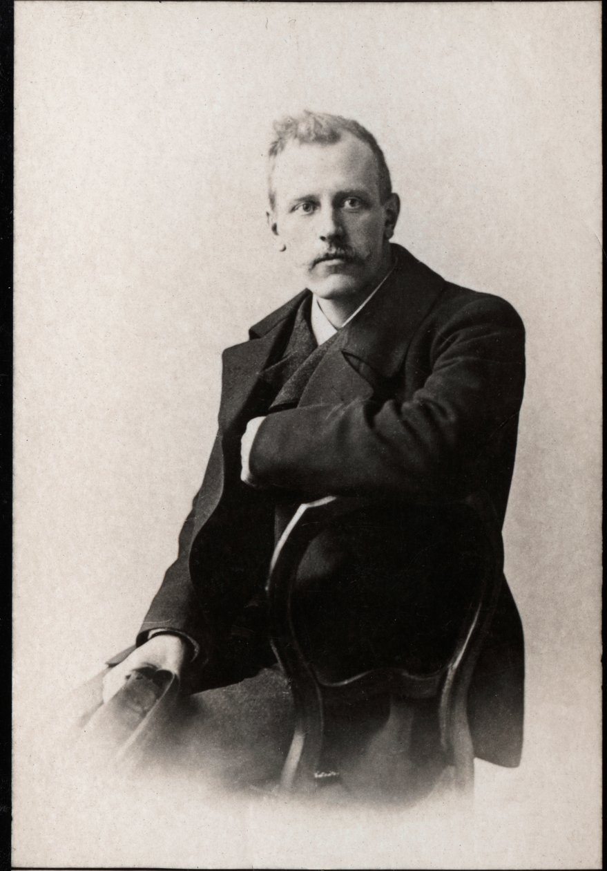 Portret van Fridtjof Nansen (1861-1930) in 1897 door French Photographer
