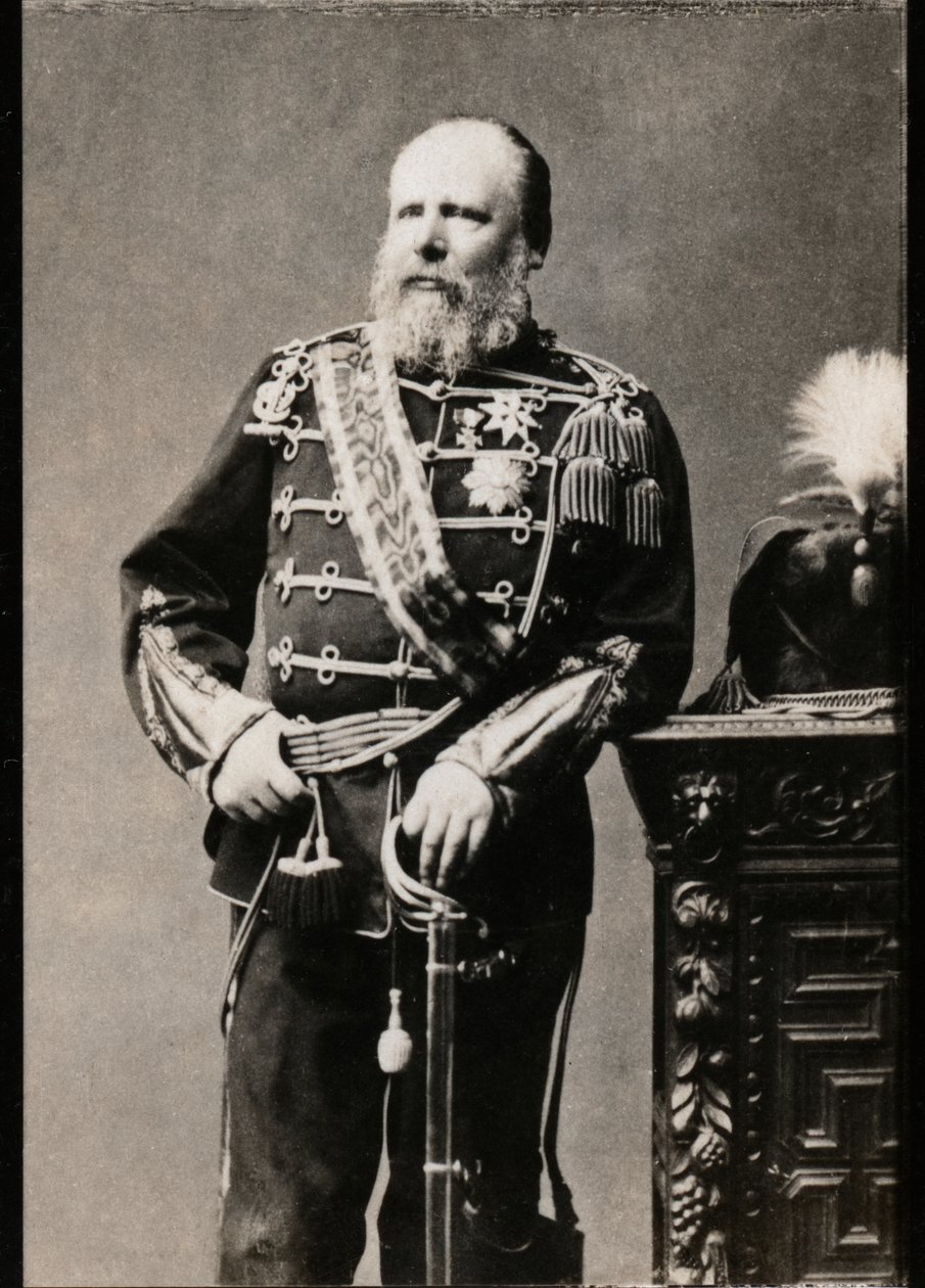Portret van Willem III van Nederland (1817-1890), Koning van Nederland door French Photographer