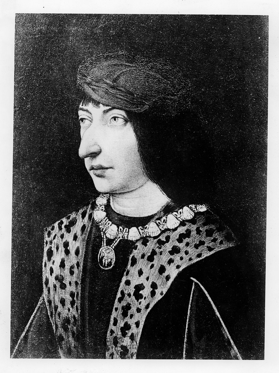 Karel VIII, koning van Frankrijk door French School