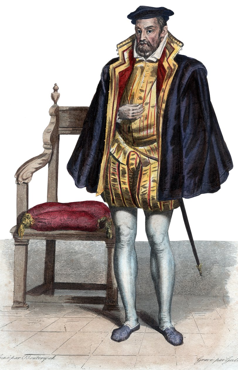 Portret van Gaspard II de Coligny (1519-1572), Franse edelman en admiraal door French School