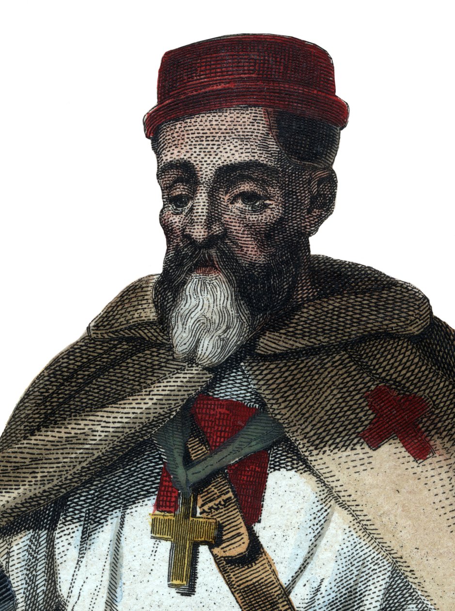 Portret van Jacques of Molay, Grootmeester van de Tempeliers door French School