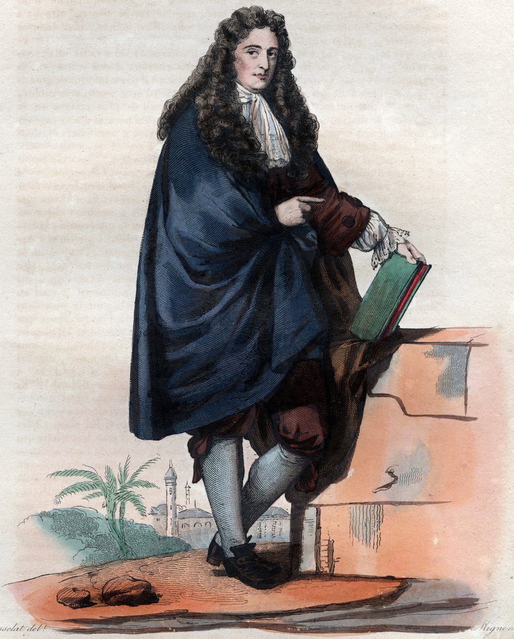 Portret van Jean Chardin (1643-1713), Franse juwelier en reiziger. door French School