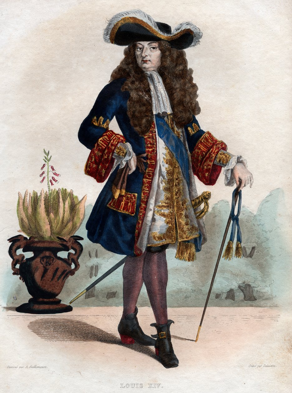 Portret van Lodewijk XIV van Frankrijk (1638-1715), Koning van Frankrijk door French School