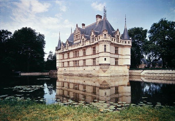 Uitzicht op het Chateau d