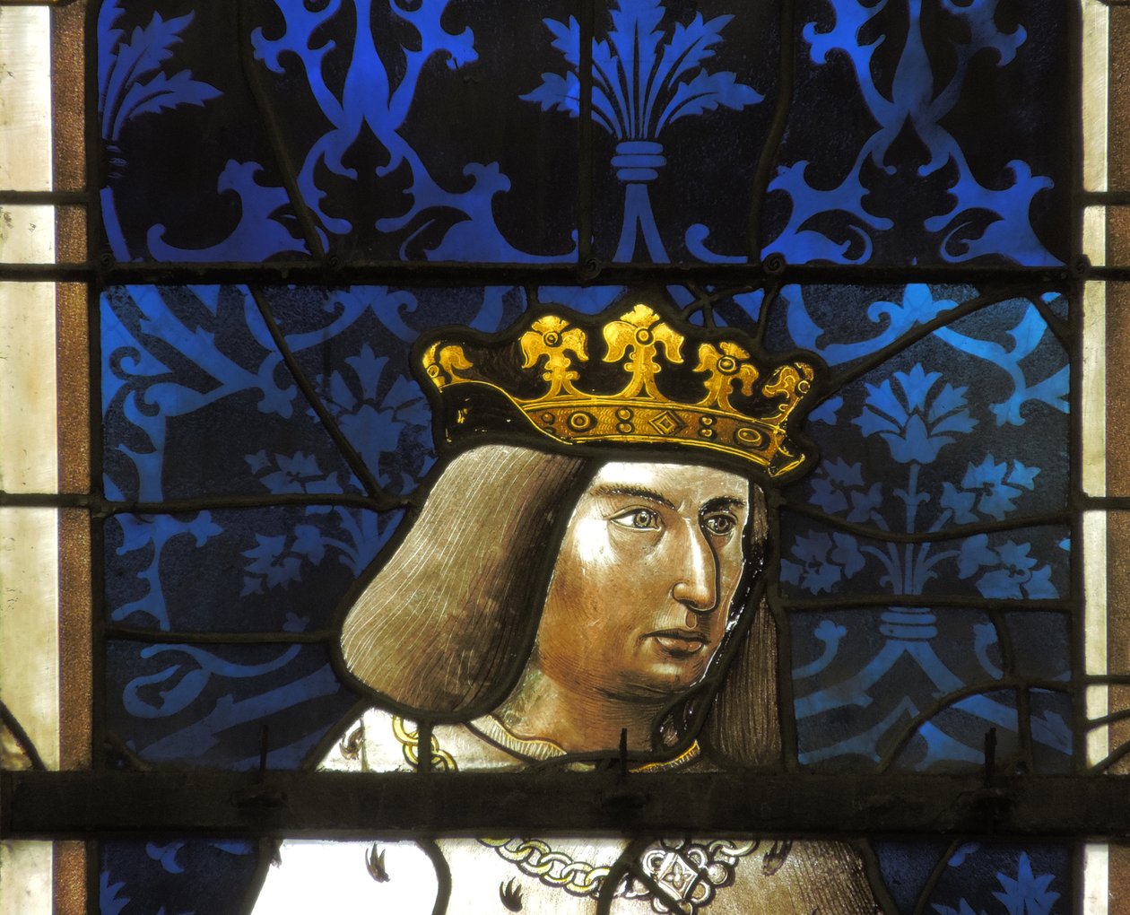 Raam met René II door French School