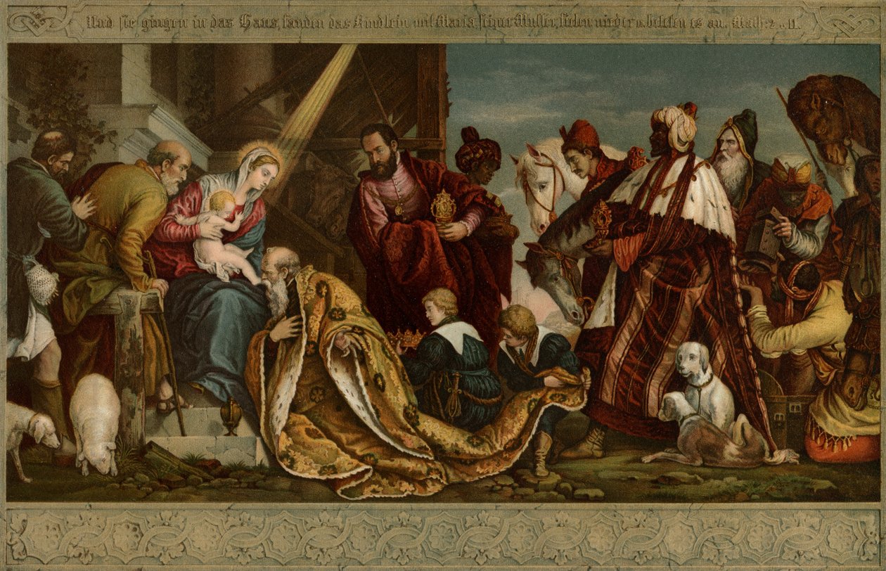 De Aanbidding der Wijzen door after Veronese