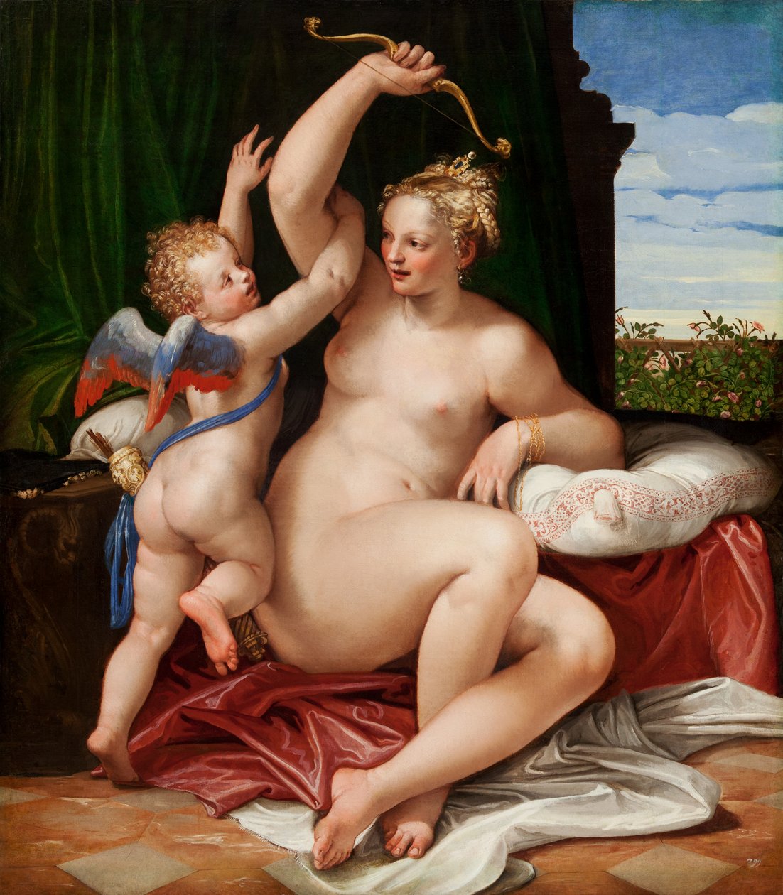 Venus Ontwapent Cupido door Paolo Veronese