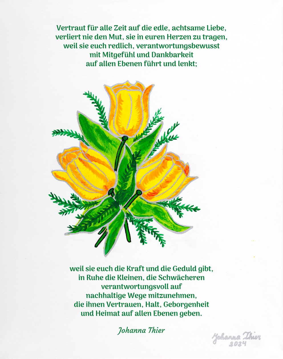 Het Rosentaler beeld van de edele, aandachtige liefde door Johanna Thier