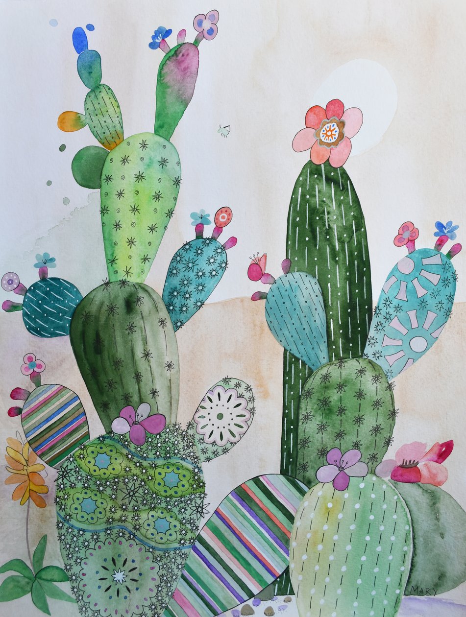 Cactussen door Marys Watercolors