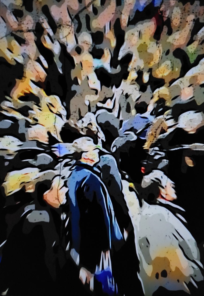 Crowd stedelijk wazig door Mavet