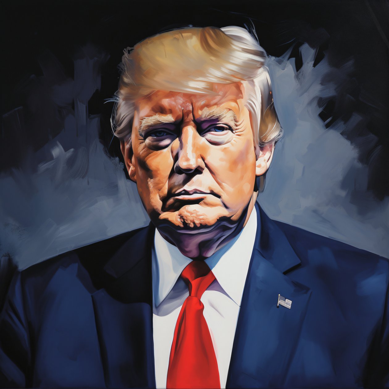 Acryl Donald Trump politiek kunst schilderijen te koop, wanddecoratie prints door F. Abderrahim