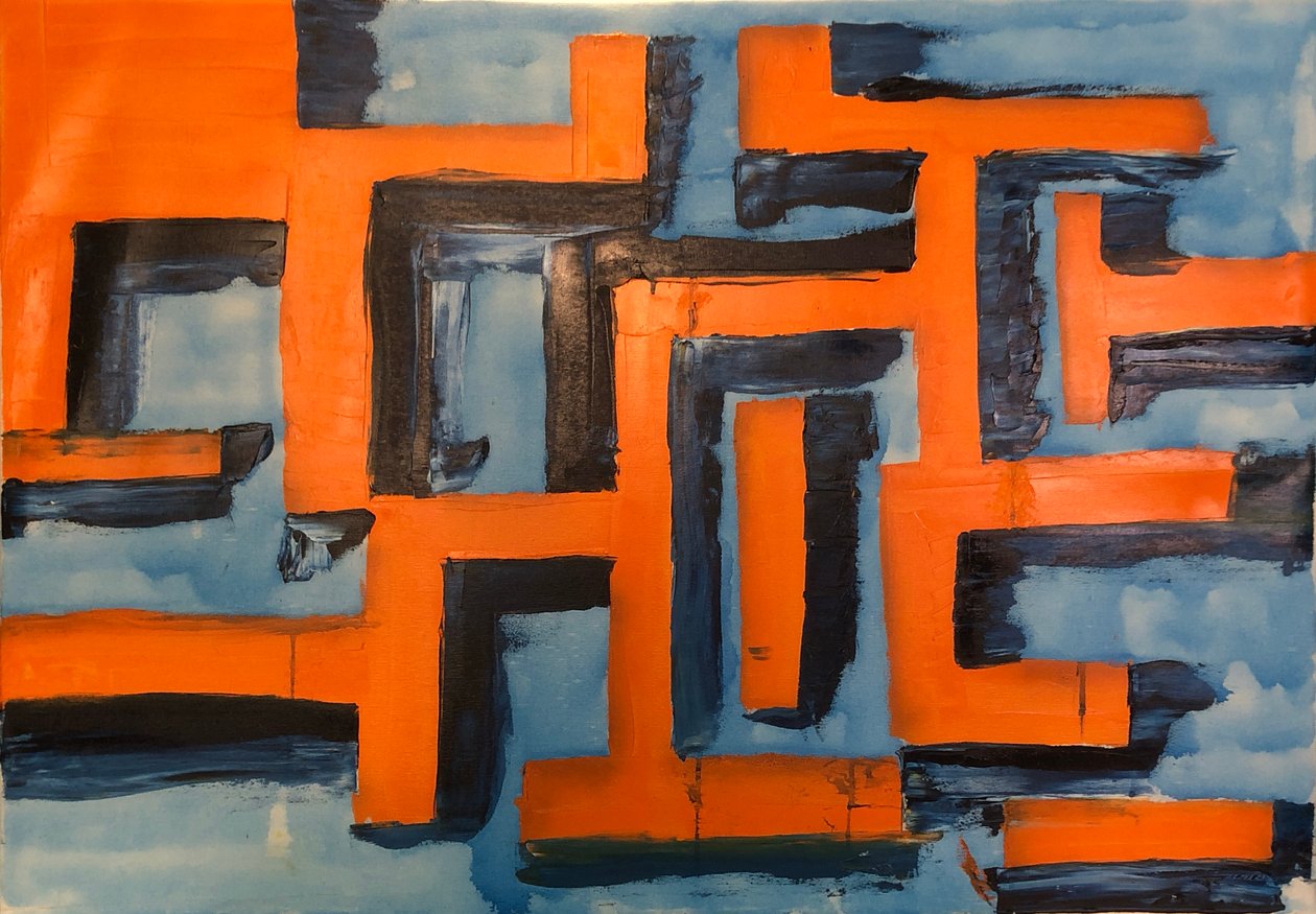 Complementair Oranje Blauw door Martin Goersch