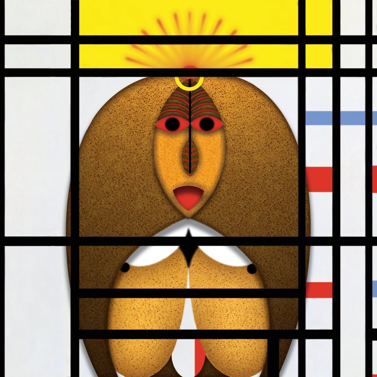 Lockdown (IX) - (aus der Serie Animal Rationale) door Alexander Eibach