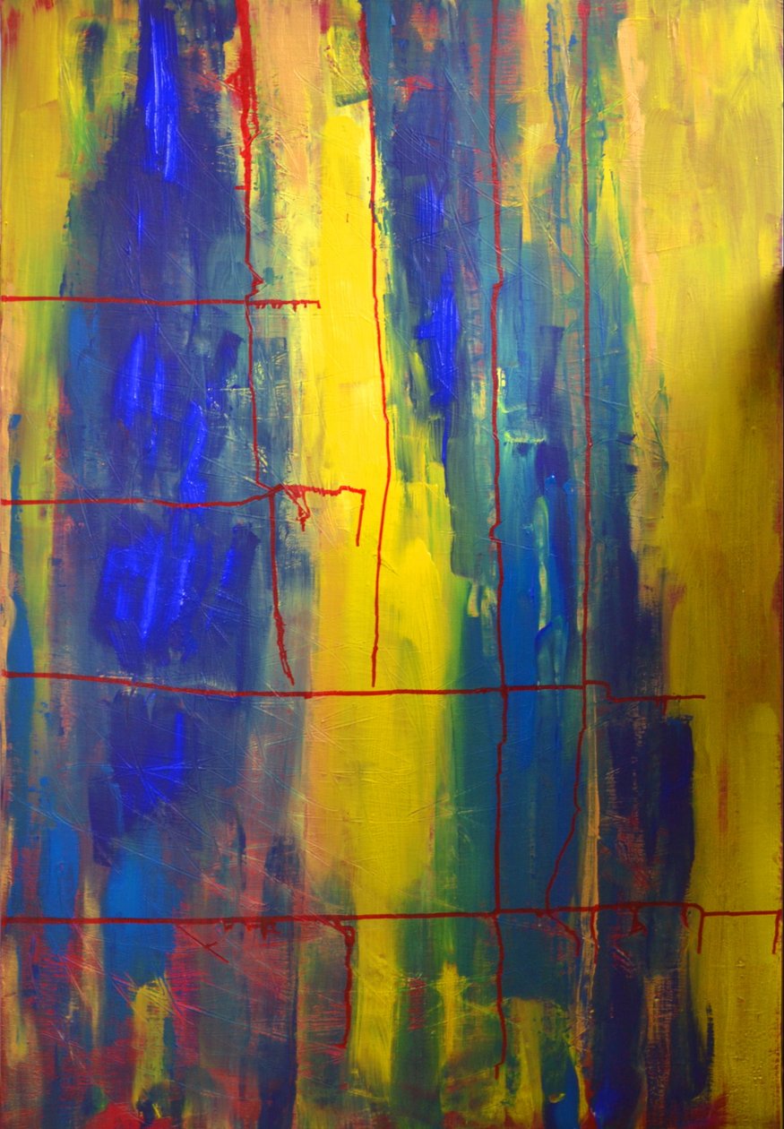 Blauw, Geel door Alexandra Gertrud Maria Marx