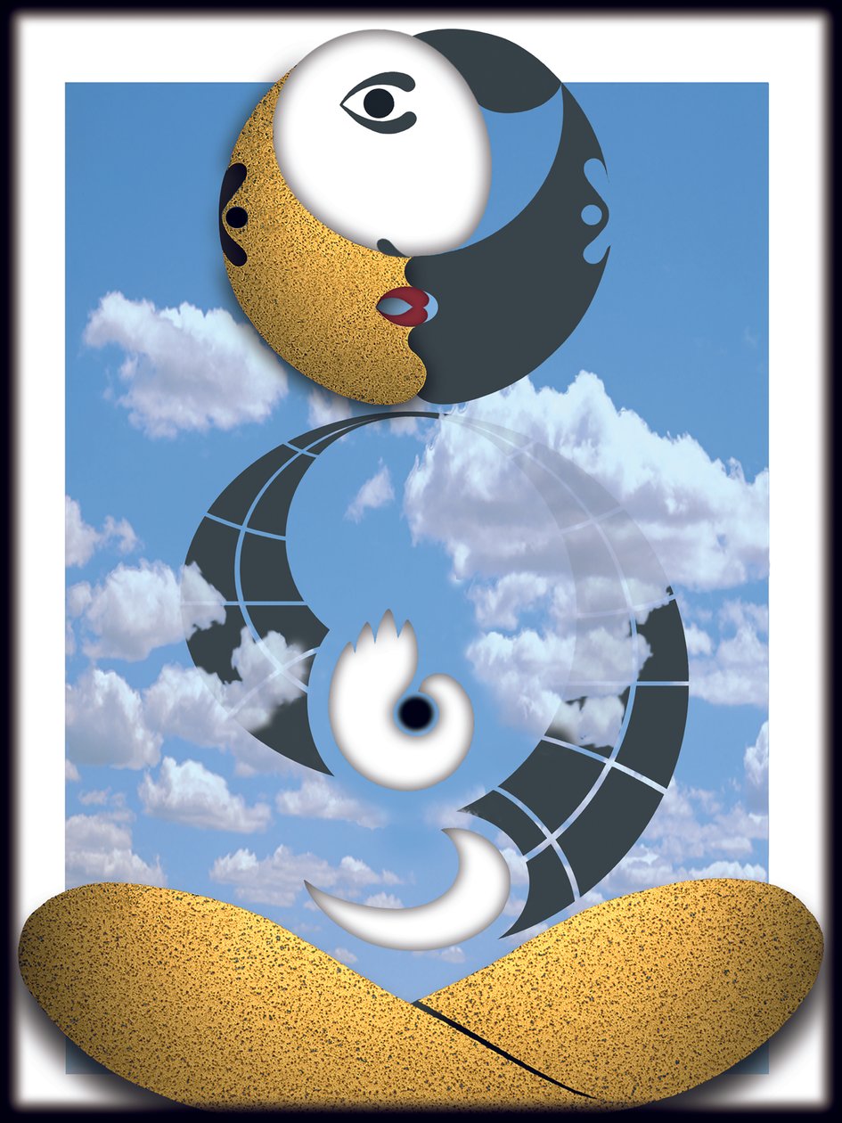Vor-Bild (III) (aus der Serie Prinz Vogelfrei) door Alexander Eibach