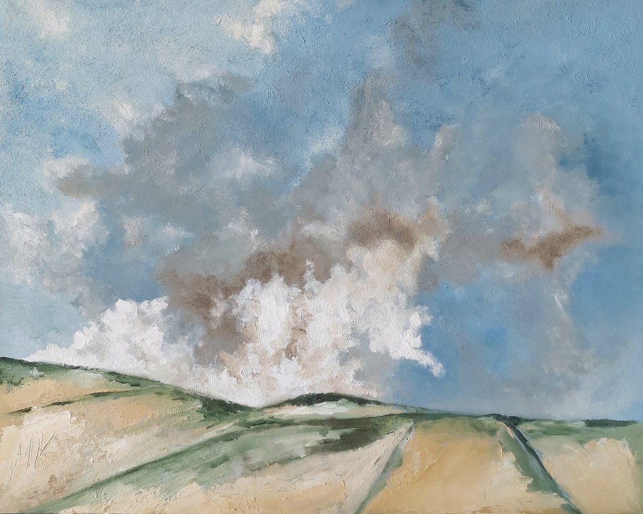 Bruine wolken door M. Vet