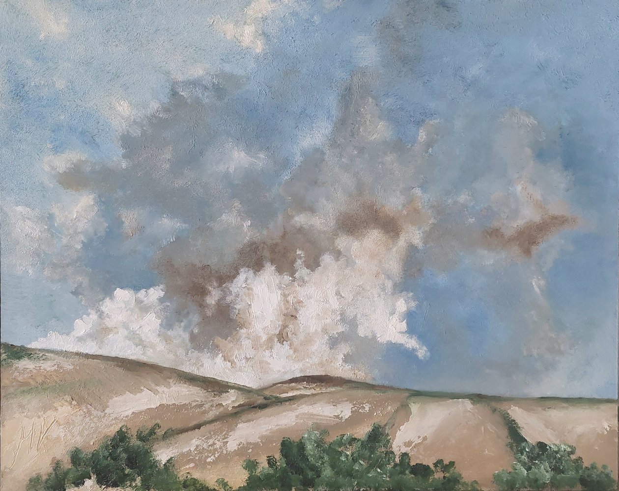 Bruine wolken door M. Vet