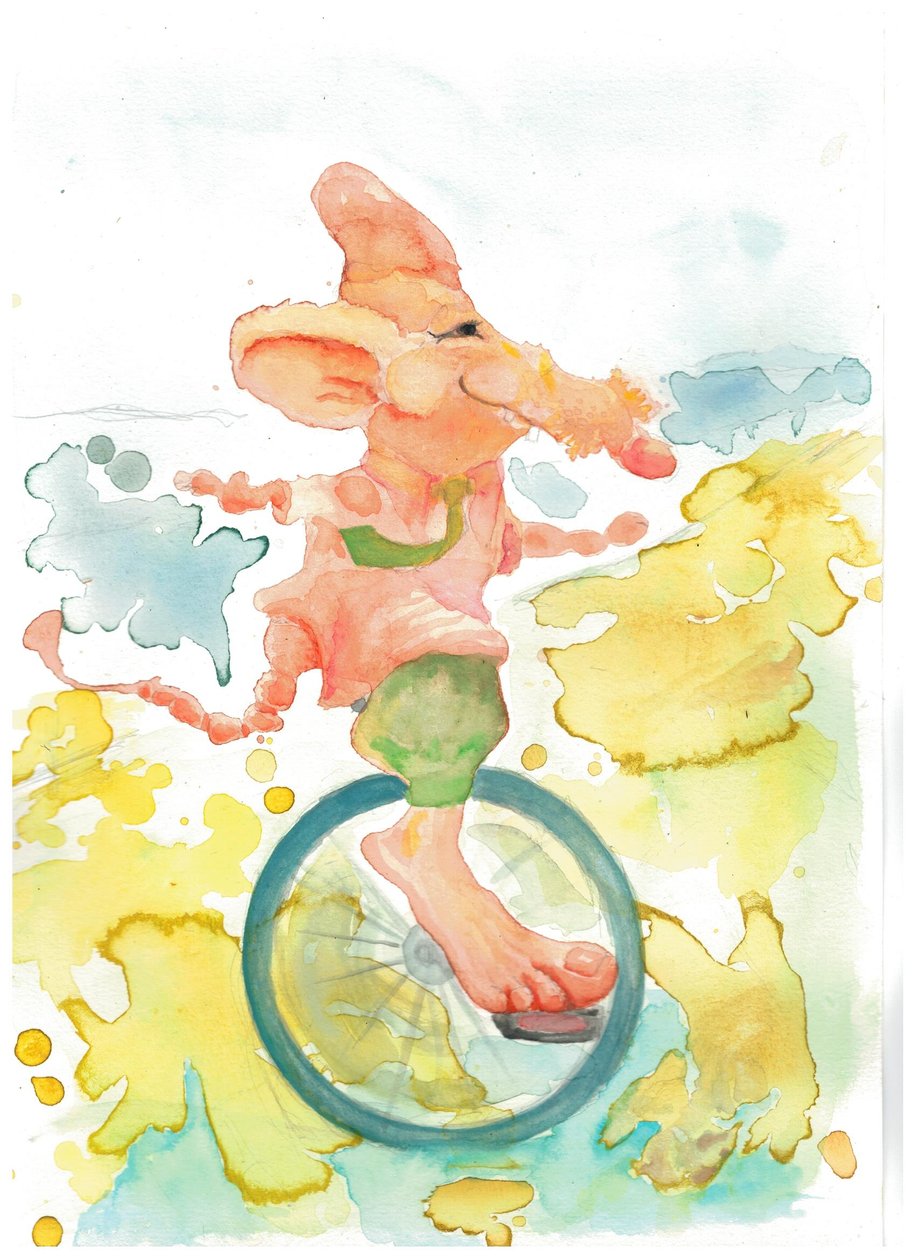 Rat op een fiets door Phantalis