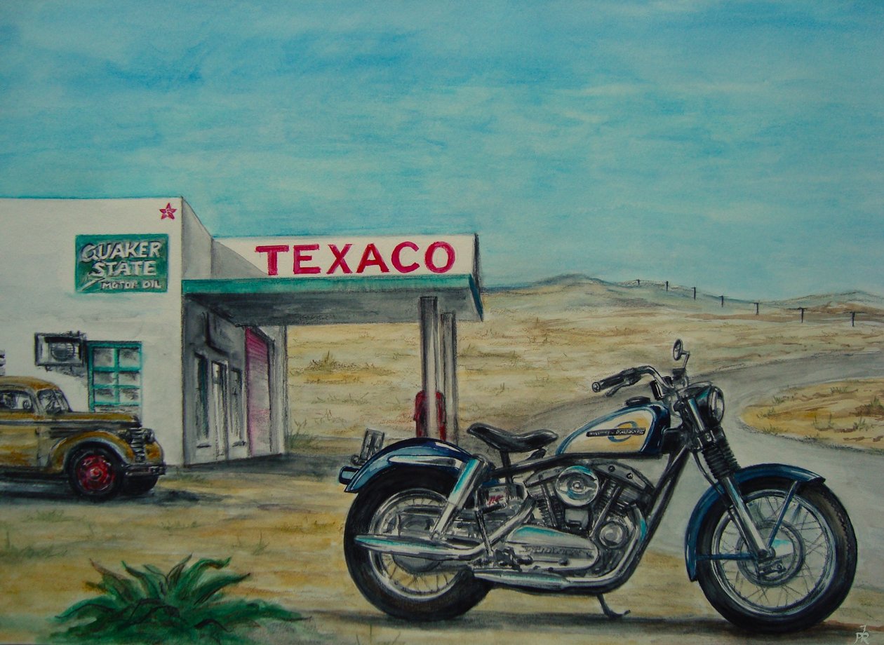 Harley Davidson Sportster 1959  door Jörg-Peter Rabe