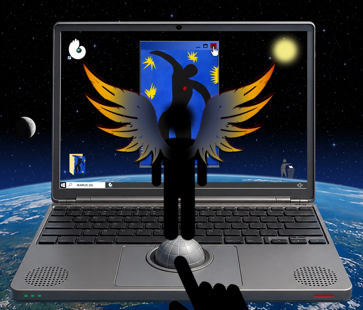 ICARUS (III) (uit de serie WINDOWS) door Alexander Eibach