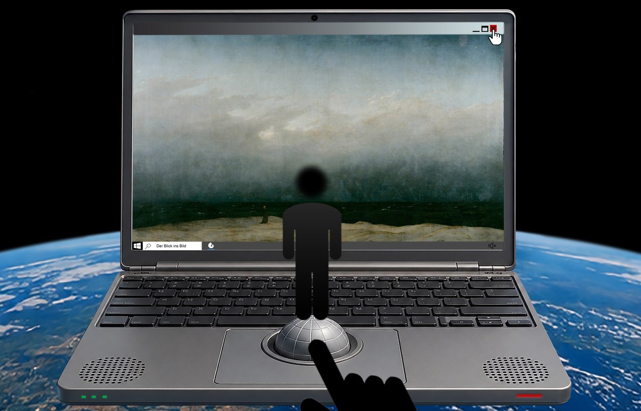 De blik in het beeld (uit de serie Windows) door Alexander Eibach