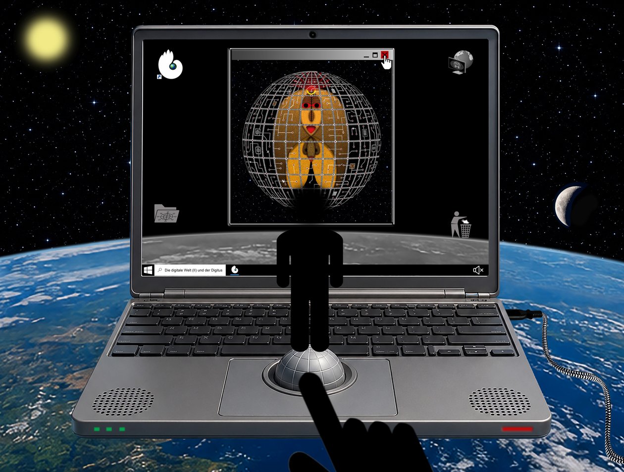 De digitale wereld (II) en de Digitus door Alexander Eibach
