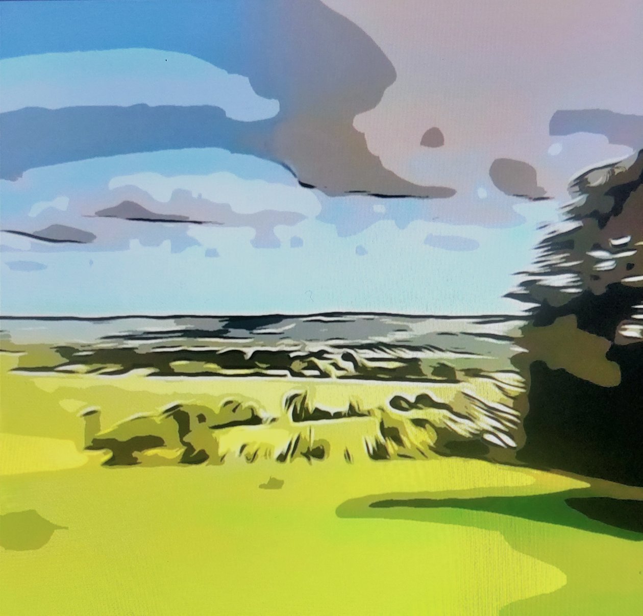 Digitale Landschaft 05 door M. Vet